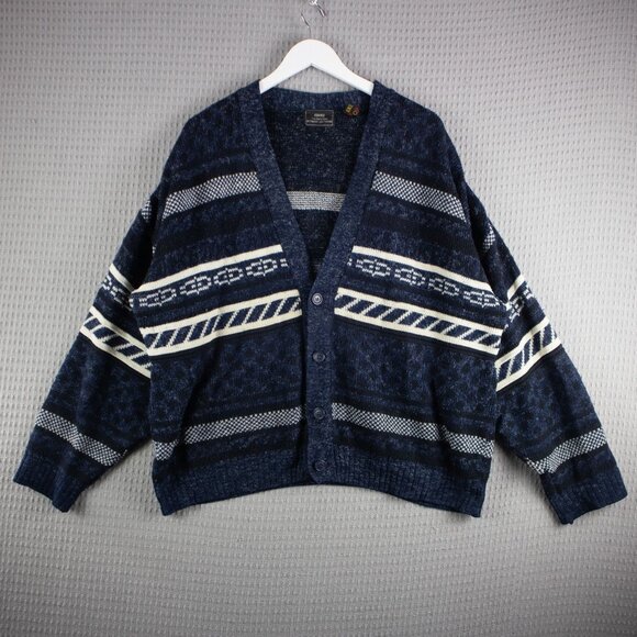 Sears Mens Store Knit Cardigan Vintage 1990s - Picture 1 of 8